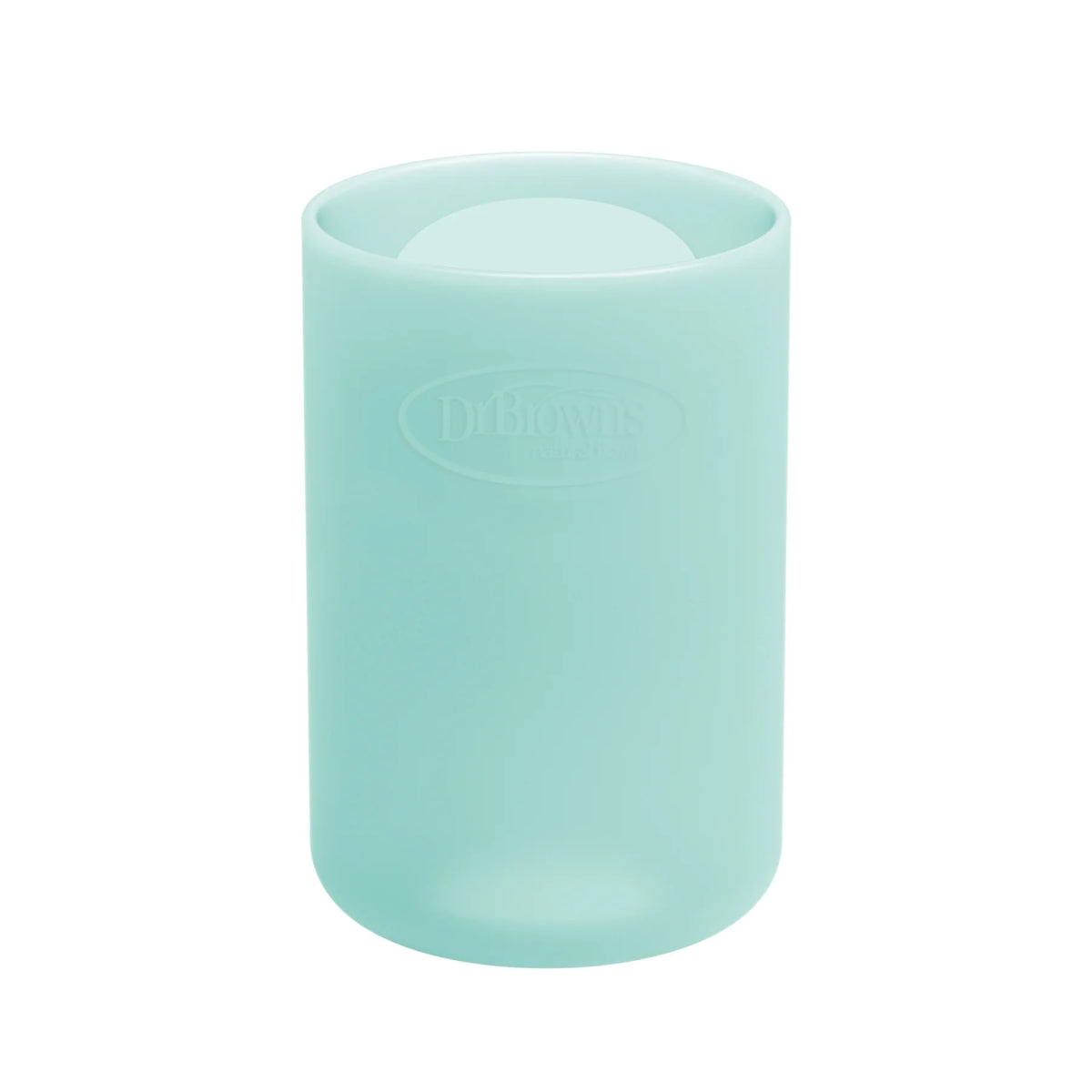 Dr. Brown’s Options+ Narrow Glass Bottle Silicone Sleeve Mint 4oz - Soft Easy-Grip Silicone