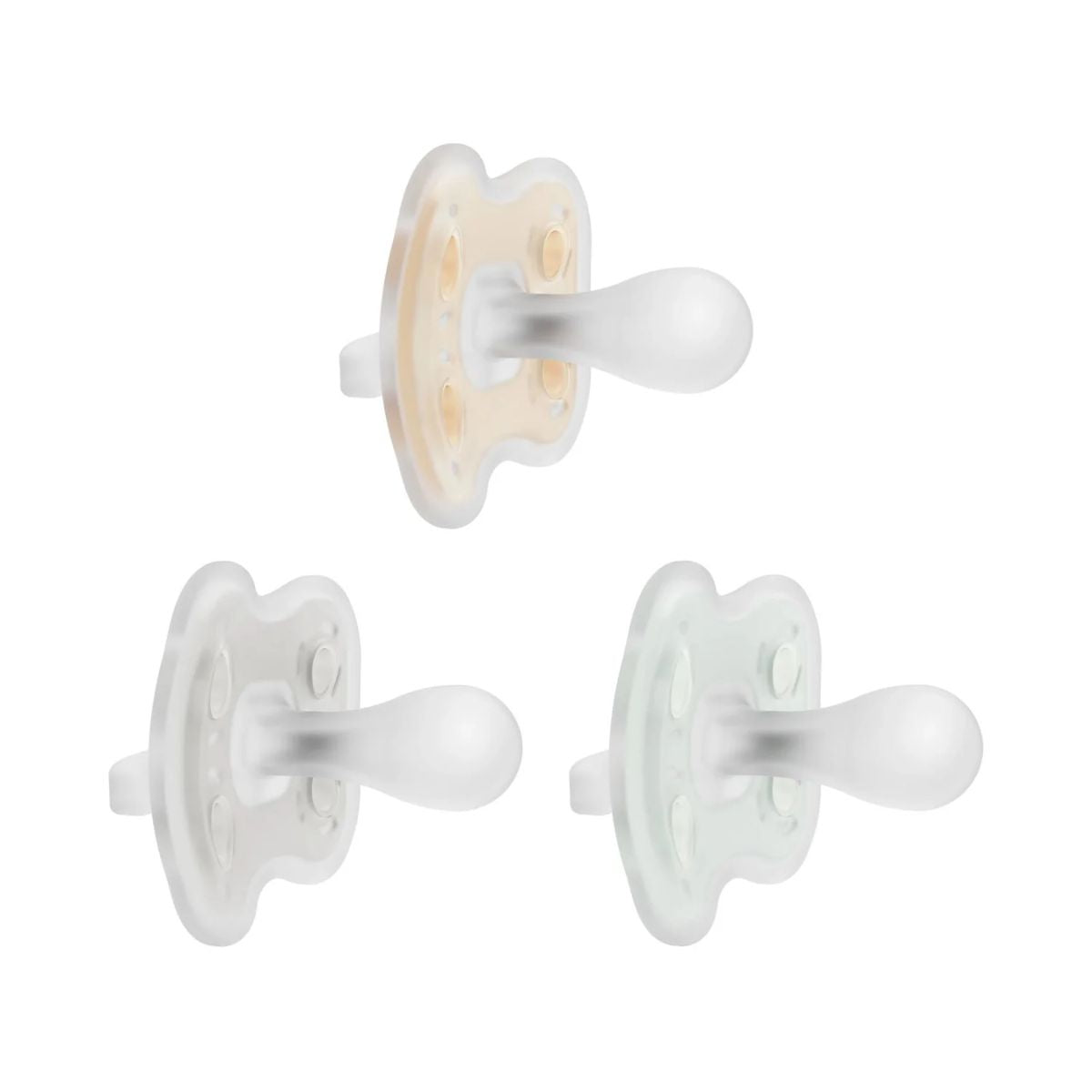 Dr. Brown’s Advantage One-Piece Silicone Pacifier 3-Pack - 0-6M - Natural Soothing Comfort