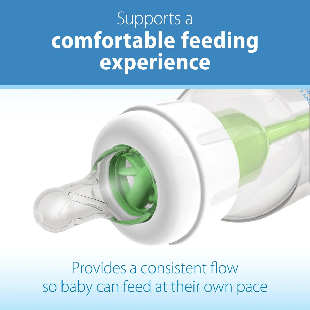 Dr. Brown’s Natural Flow Narrow Baby Bottle Silicone Nipple 2-Pack - Supports Anti-Colic Feeding